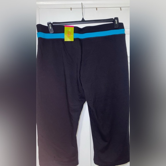 Women’s Made For Life Black Tile Blue Ankle Cut Sweatpants - Picture 7 of 7